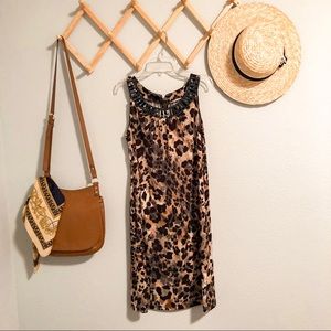 NY Collection Leopard Print Dress Size Small S